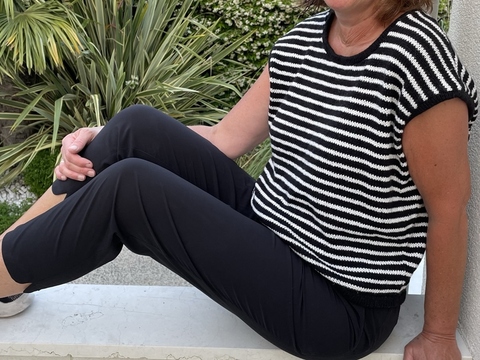 Strickanleitung Sommerpulli Kjra Nr. 2 Damen