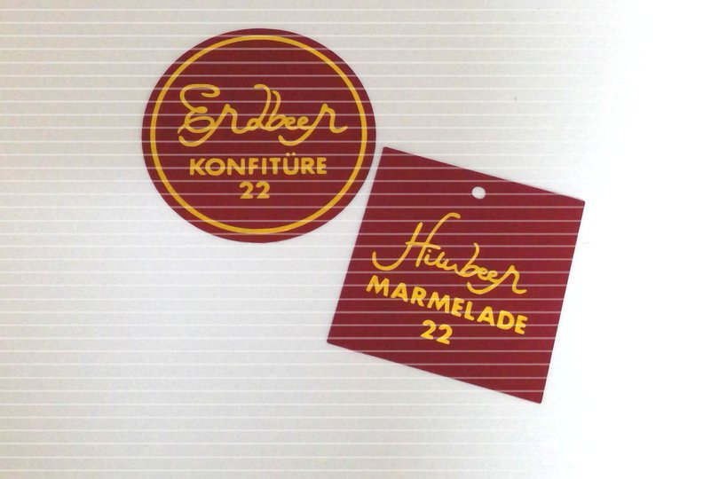 Etiketten Beeren Plotterdatei SVG DXF