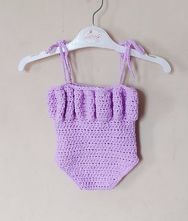 Crochet Puff Babygirl Romper - Image 2