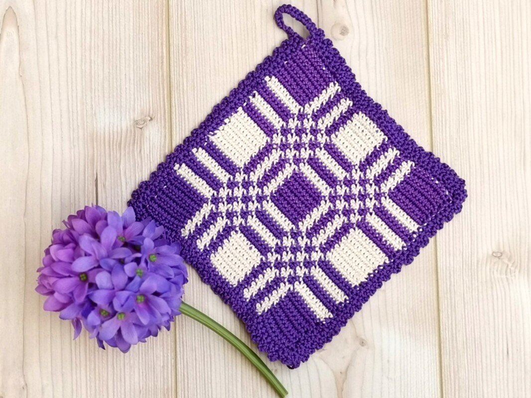 Potholders "ANNA" - mosaic crochetpattern