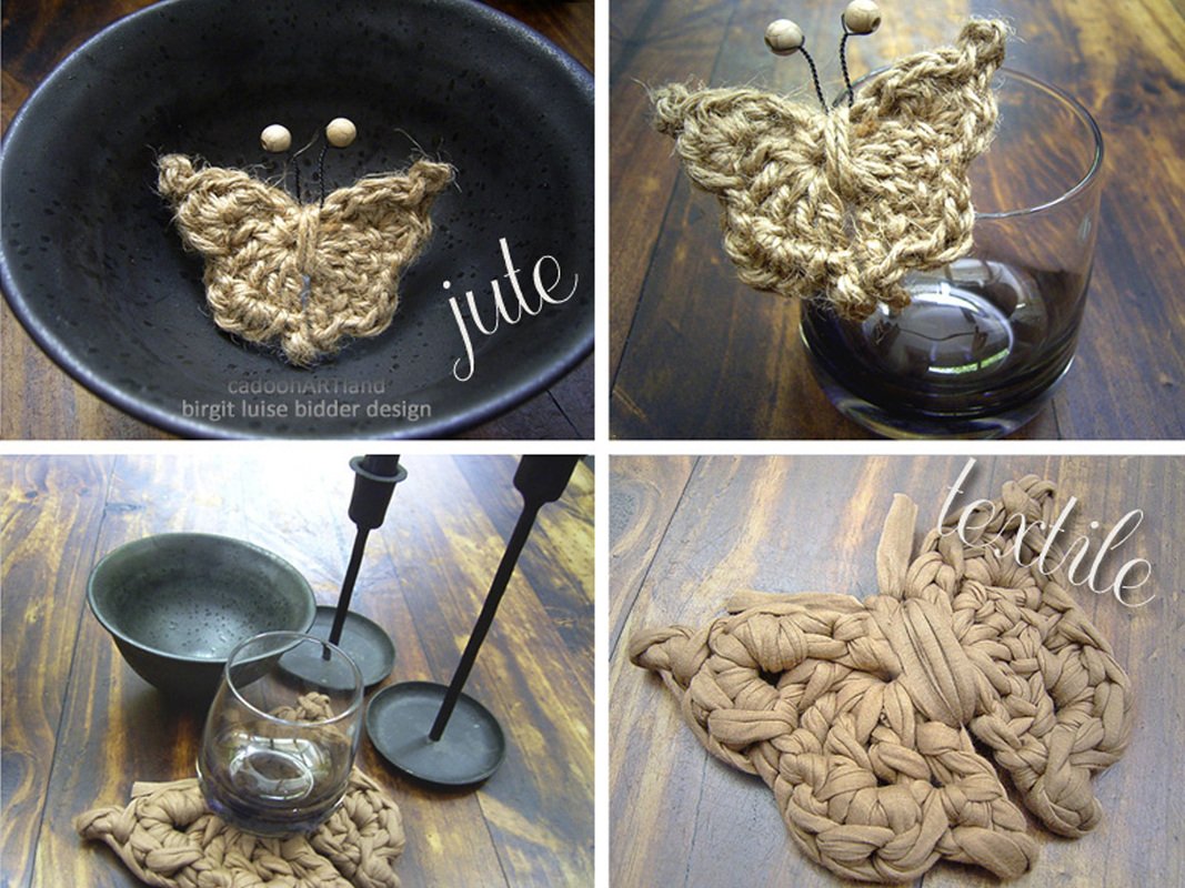 Schmetterling häkeln, Hutnadel Brosche Miss Butterfly, Deko - Bild 5