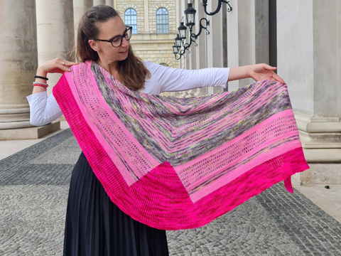 Strick-Anleitung Tuch Meilani