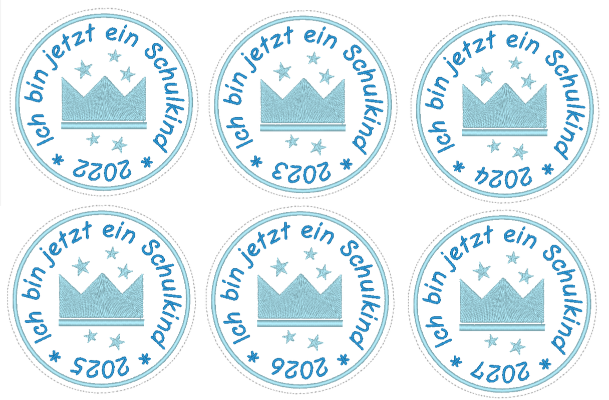 Schulkindbutton 2022 -2027 ITH 10x10 Rahmen - Bild 2