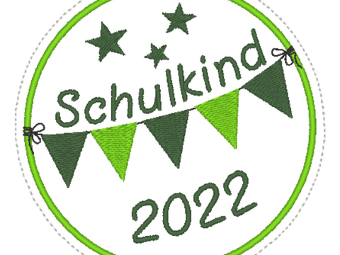 Schulkindbutton 2022 -2027 ITH 10x10 Rahmen