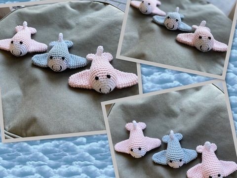 Häkelanleitung: Flugzeuge für Babymobilés und mehr