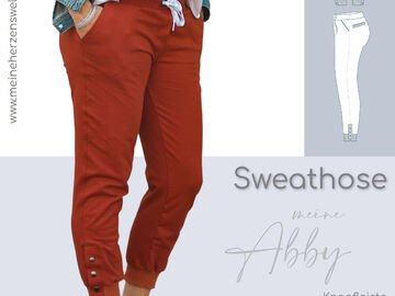 Sweathose Damen – E-Book Schnittmuster Gr. 32-58 – Abby