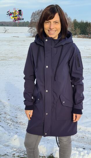 Softshellmantel Damen – E-Book Schnittmuster 32-58 – Carry