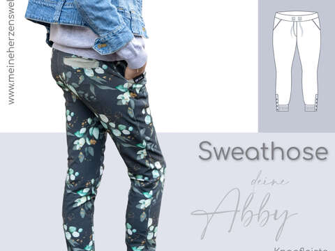 Sweathose Kinder – E-Book Schnittmuster Gr. 98-176 – Abby