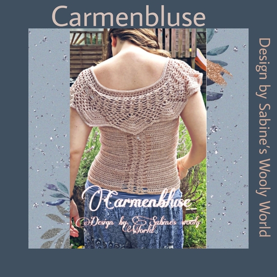 Häkelanleitung: romantische Carmenbluse: Perfekt für den Sommerlook!