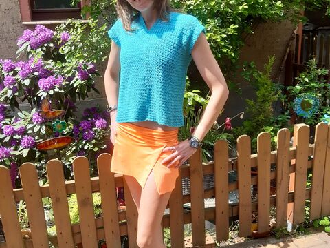 Shirt "summer" häkeln Sommertop Häkelanleitung