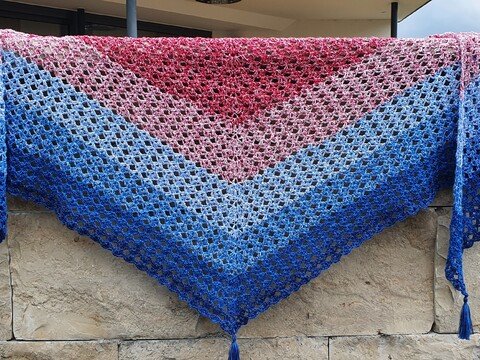 Herzmuschel - Häkelanleitung Dreieckstuch *anfängertauglich*