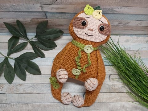 Häkelanleitung Faultierchen "Finn"