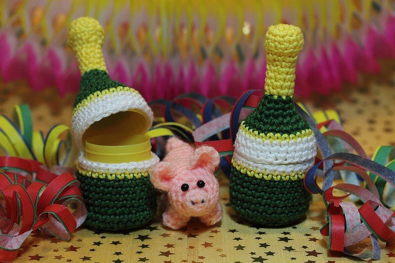 Häkelanleitung Sweepies Ü-Sektflasche - Bild 2