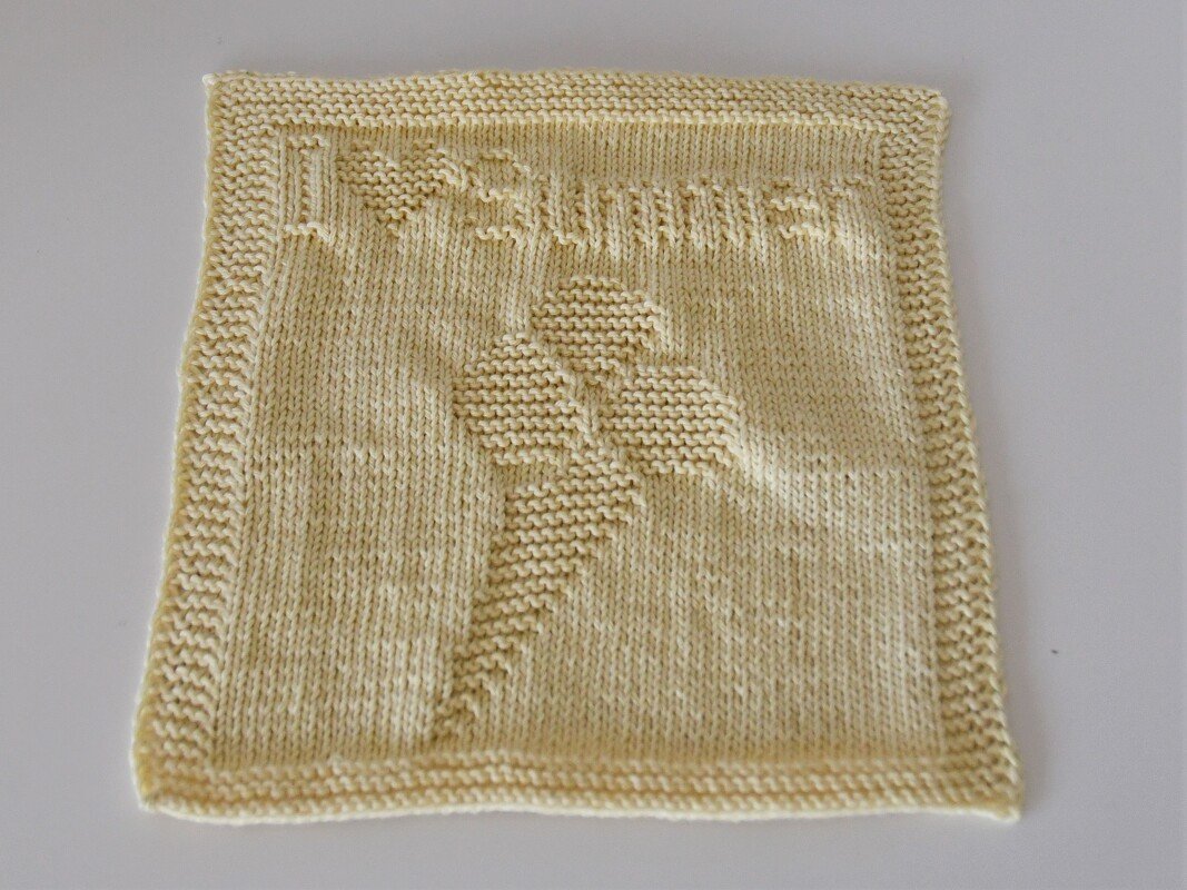 Knitting pattern washcloth / dishcloth "Summer Love" - easy - Image 2