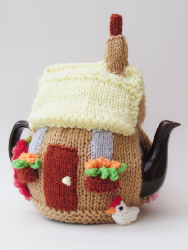 Crofters Thatched Cottage Tea Cosy Knitting Pattern