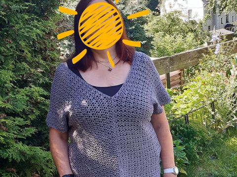 Shirt "easy" häkeln Sommertop Häkelanleitung