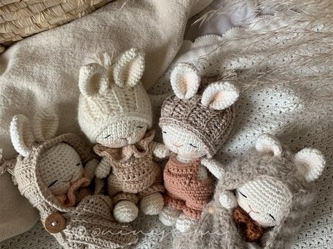 Baby Cake Häkelanleitung Hase im Pucksäckchen