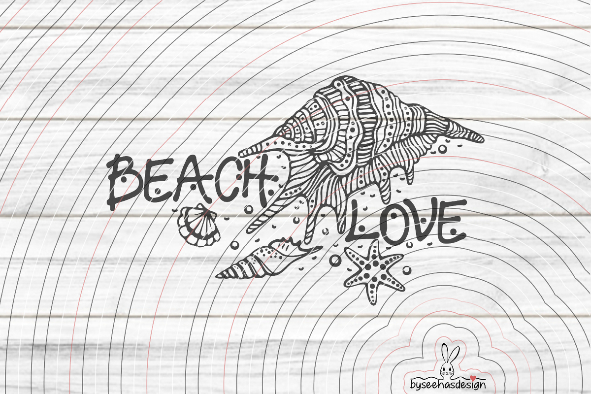 Beach Love Plotterdatei SVG DXF - Bild 2