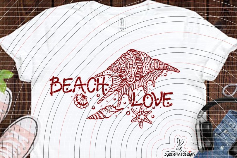 Beach Love Plotterdatei SVG DXF