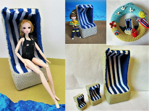 Häkelanleitung Strandkorb in beliebiger Größe