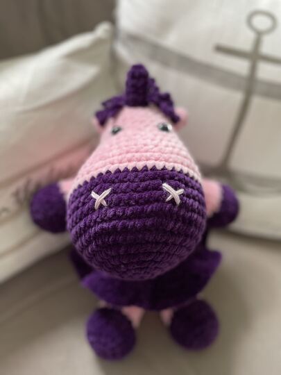 Häkelanleitung: Kuschelballerina Emily Einhorn