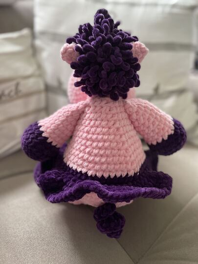 Häkelanleitung: Kuschelballerina Emily Einhorn