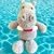 Häkelanleitung: Nils, das kleine Nilpferd - mit Schwimmring