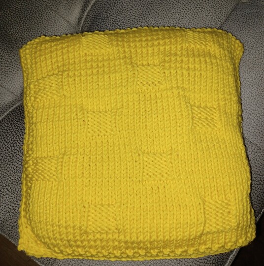 Strickanleitung Kissenhülle "plastische Kreise "