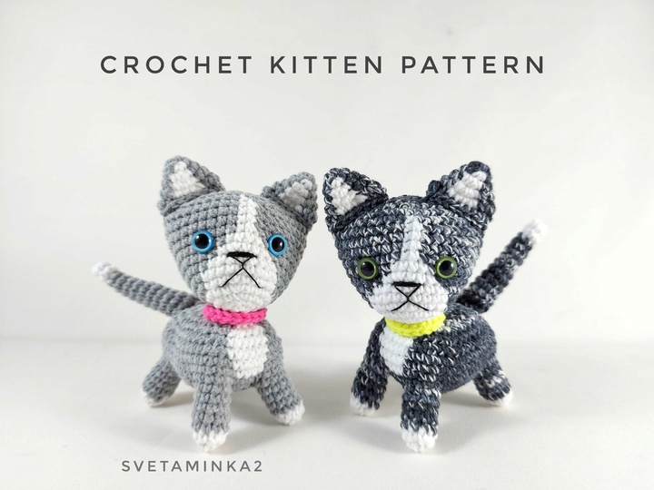 Crochet Kitten Pattern Crochet Cat Pattern Amigurumi Cat