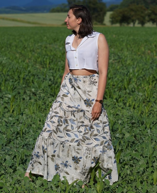 Boho Rock nähen ohne Schnittmuster - Bild 3