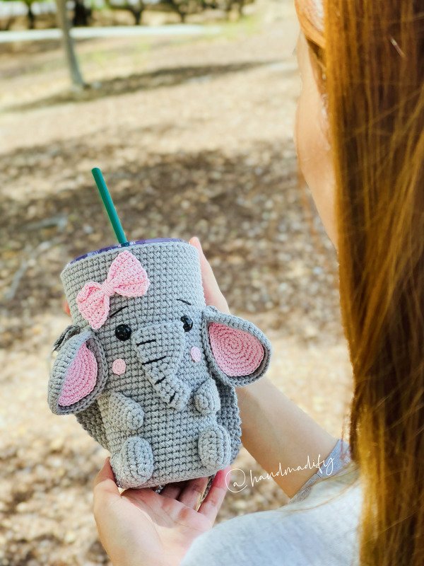 Elephant Coffee Cozy - Image 2