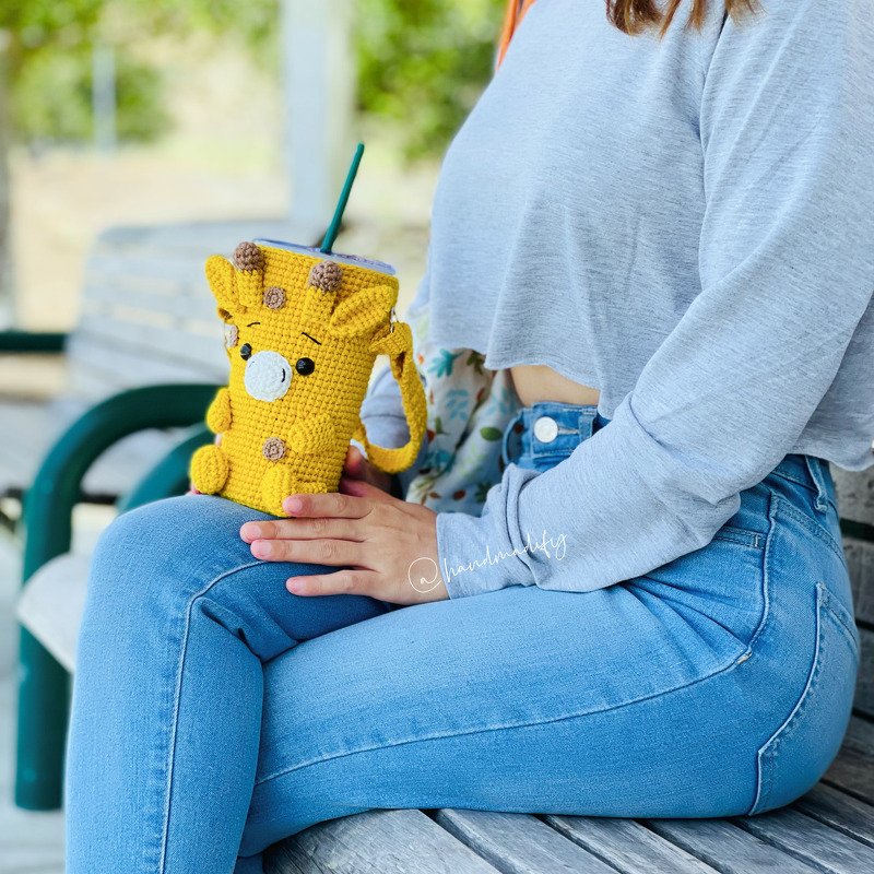 Giraffe Coffee Cozy - Image 4