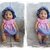 4-tlg. Sommer-Kleidchen-Set für 42-45cm Babypuppen / Häkelanleitung