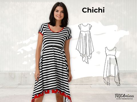 Kleid Chichi Gr. 34-54 Schnittmuster und Nähanleitung
