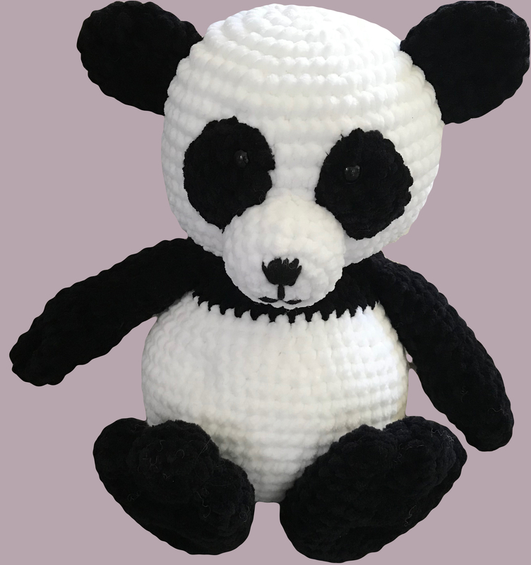 Häkelanleitung für einen kuscheligen Paul Panda