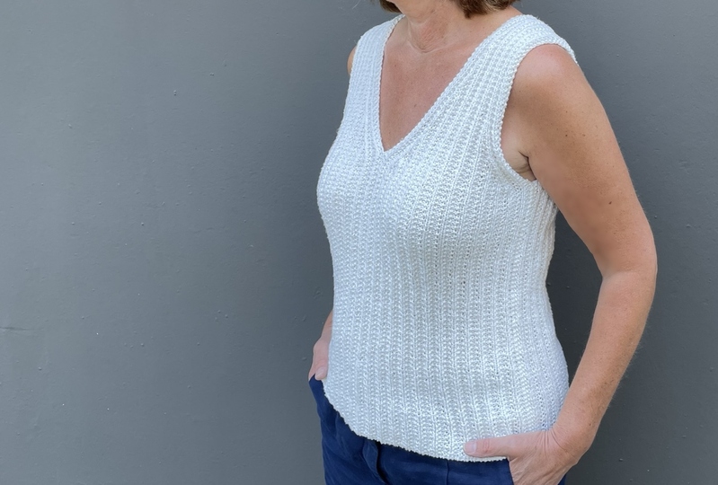 Top Annalena Strickanleitung Gr. 36 – 46 Damen