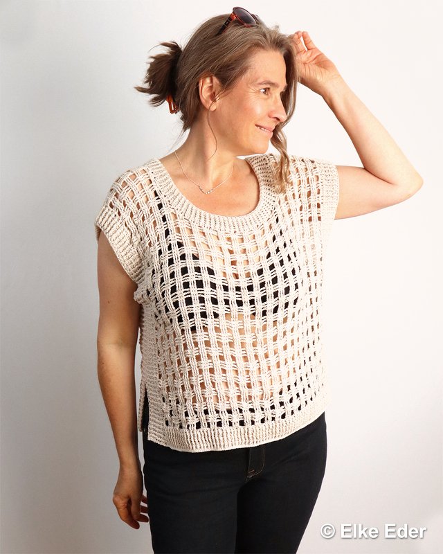 Vest, Top, Shirt, Slipover „Aruna“ - Crochet Pattern - Image 5