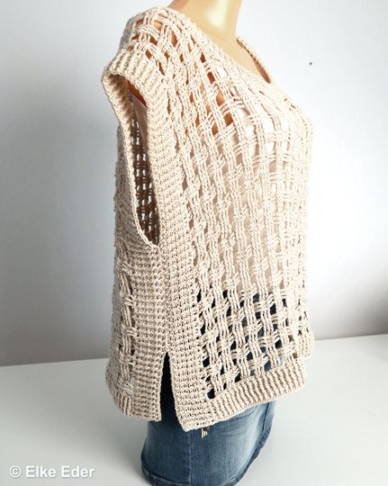 Top, Pullunder, Shirt "Aruna" - Häkelanleitung