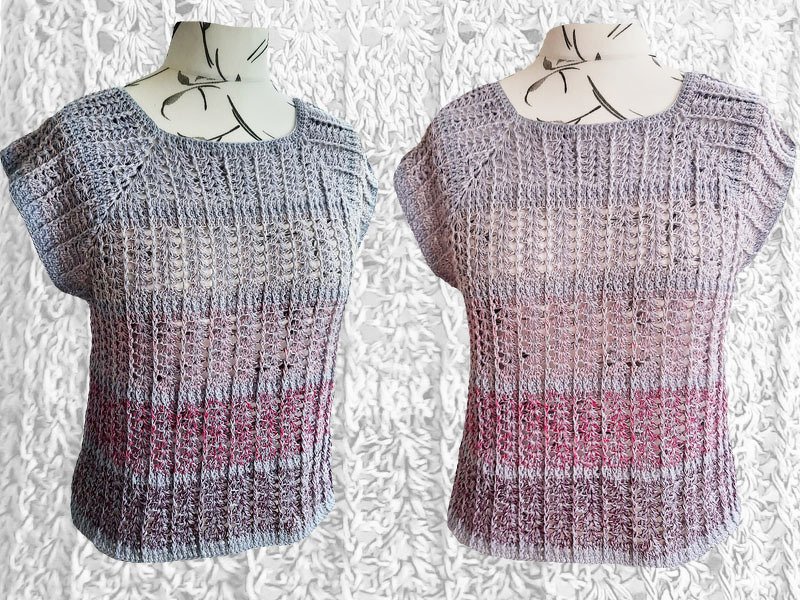 Häkelanleitung Sommerpulli Abby Größe 34 bis 50