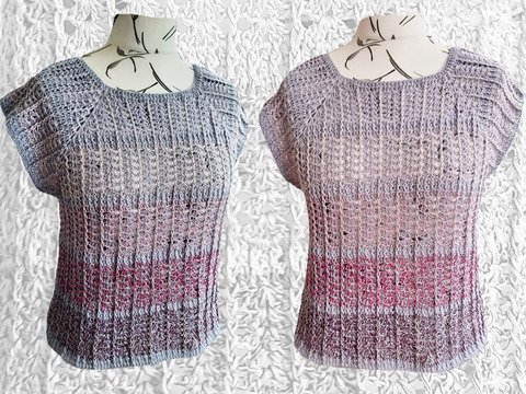 Häkelanleitung Sommerpulli Abby Größe 34 bis 50