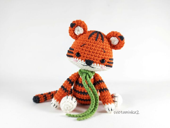 Crochet Tiger Pattern Amigurumi Tiger Pattern Crochet Animal Pattern