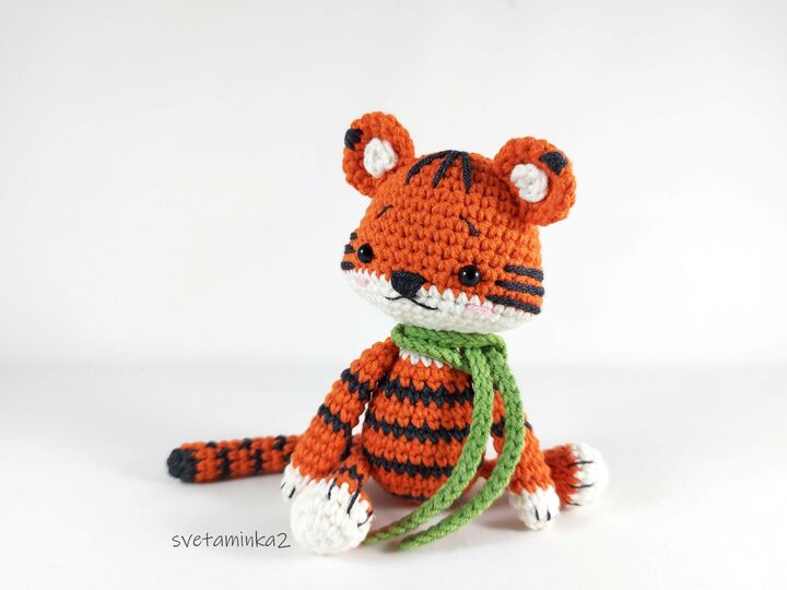 Crochet Tiger Pattern Amigurumi Tiger Pattern Crochet Animal Pattern