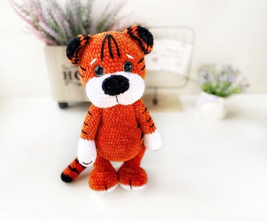 stuffed tiger pattern