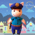 Citizens of Oinkville - Officer Oink - Crochet Pattern ONLY