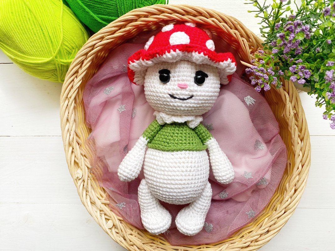 Crochet mushroom toy pattern. Amigurumi mushroom pattern PDF - Image 3