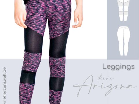 Leggings Kinder – E-Book Schnittmuster Gr. 86-176 – Arizona