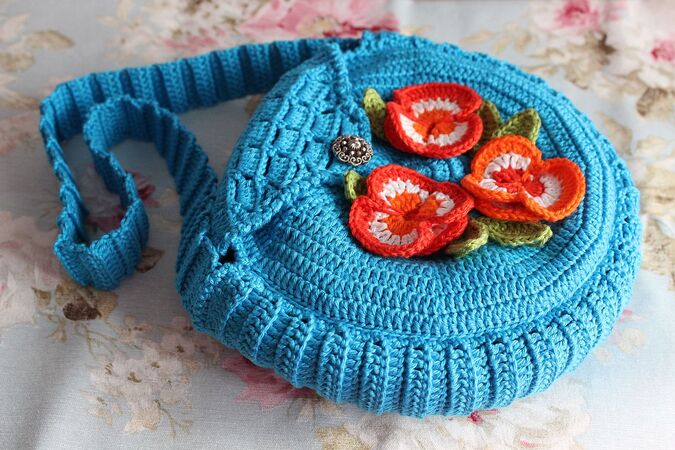 Classy Bag for Women Turquoise Bag Girls Crochet Purse 