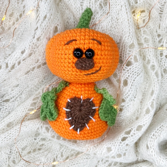Crochet Pumpkin Doll pattern. Amigurumi Pumpkin Pattern PDF