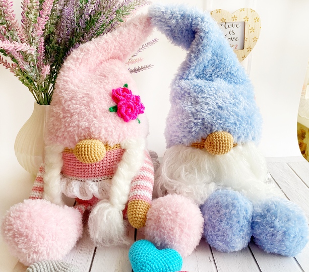Crochet Pattern Christmas gnome. Set 2 in 1.Amigurumi gnomes PDF