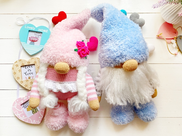 Crochet Pattern Christmas gnome. Set 2 in 1.Amigurumi gnomes PDF